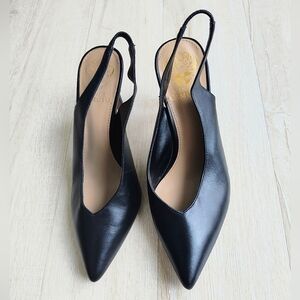 Vince Camuto Black Slingback Heels